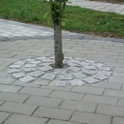 Granit.dk Belægningssten^Granit chaussésten 9x9x4/6 cm grå