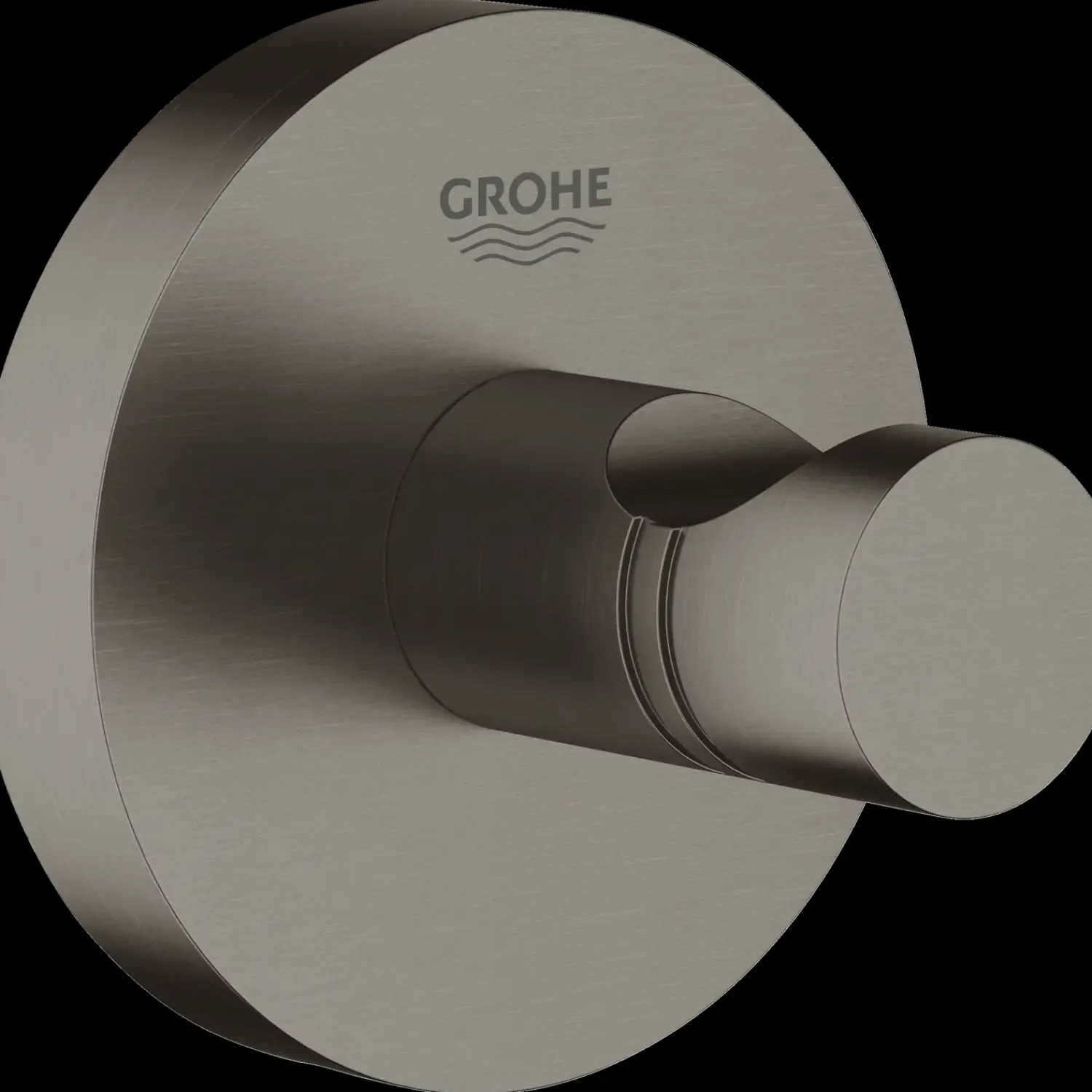 Best Grohe Essentials håndklædekrog børstet hard graphite