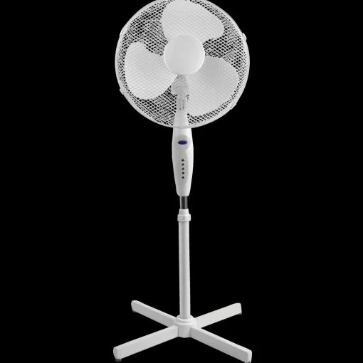 Schou Bord- Og Gulvventilatorer^Gulvventilator m/ fjernbetjening Ø40 - hvid