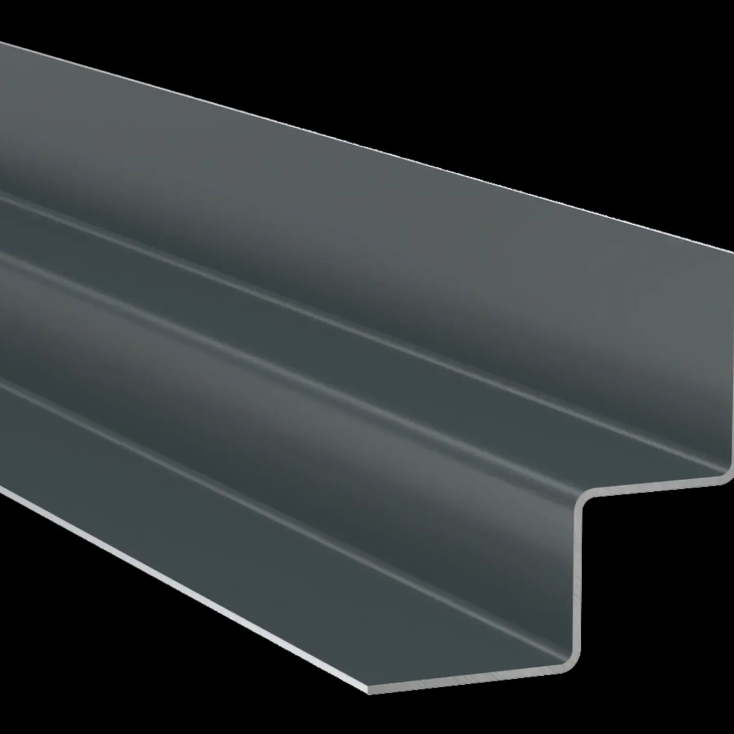 Tilbehør Til Facadebeklædning^Hadie indvendig hjørne koksgrå 0,8x3000 mm