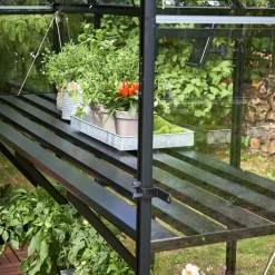 Halls Drivhusindretning^Qube 610 drivhusbord sort