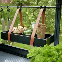 Halls Drivhusindretning^Qube drivhushylde sort