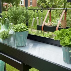 Halls Drivhusindretning^Qube drivhushylde sort