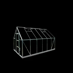 Sale Halls Universal 128 drivhus alu. med delt glas, inkl. sokkel 9,9 m²