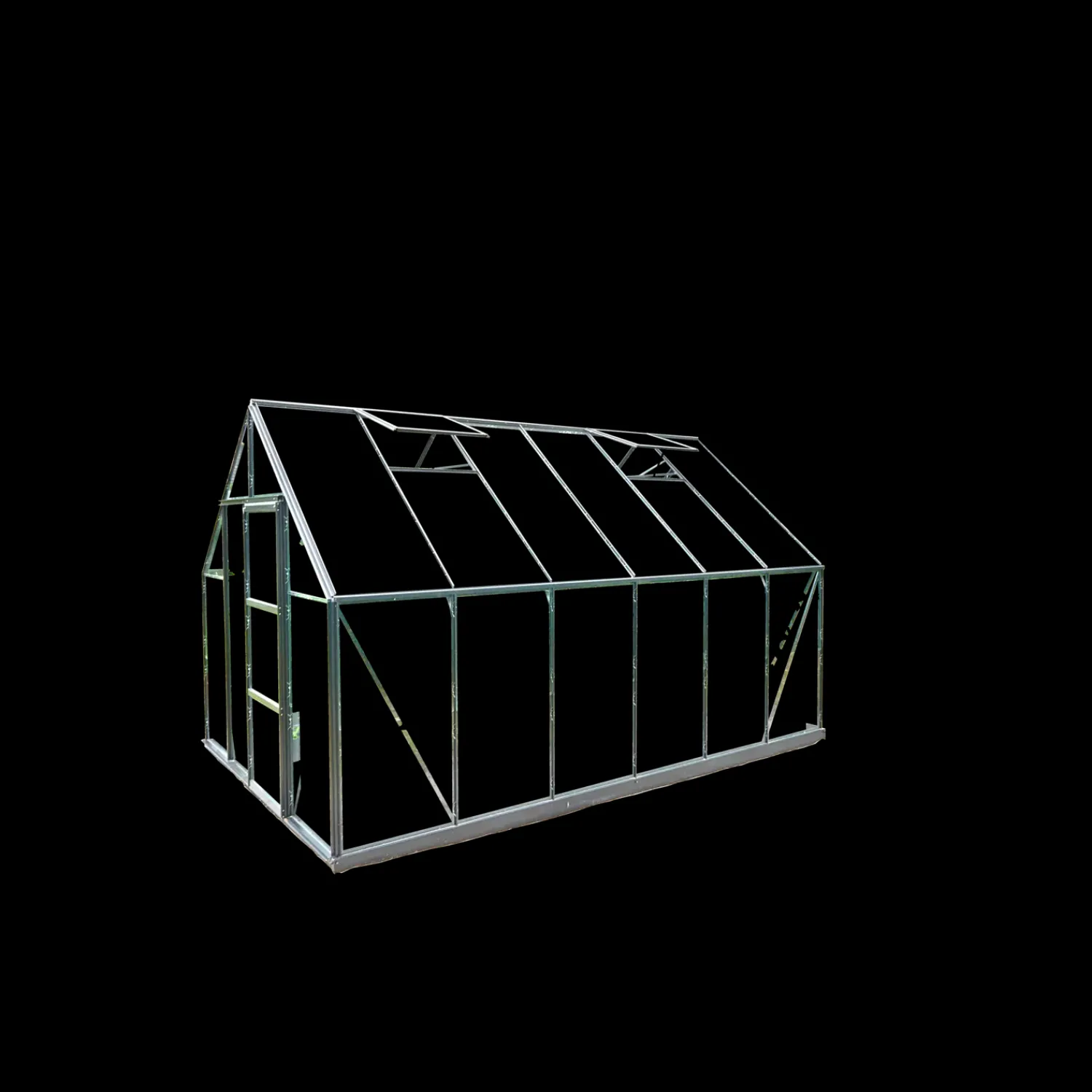 Sale Halls Universal 128 drivhus alu. med delt glas, inkl. sokkel 9,9 m²