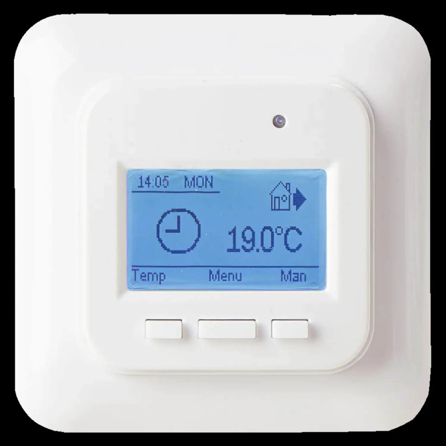 Gulvvarme^Heatcom HC71 termostat hvid