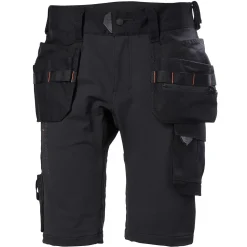 Helly Hansen Arbejdsbukser^Workwear Evolution håndværkershorts med hængelommer sort str. C52