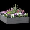 Plantekasser^Højbed i WPC komposit 24x110x110 cm.