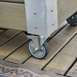 Plus Plantekasser^Hjul til Cubic blomsterkasser 4 stk Ø100 mm galvaniseret