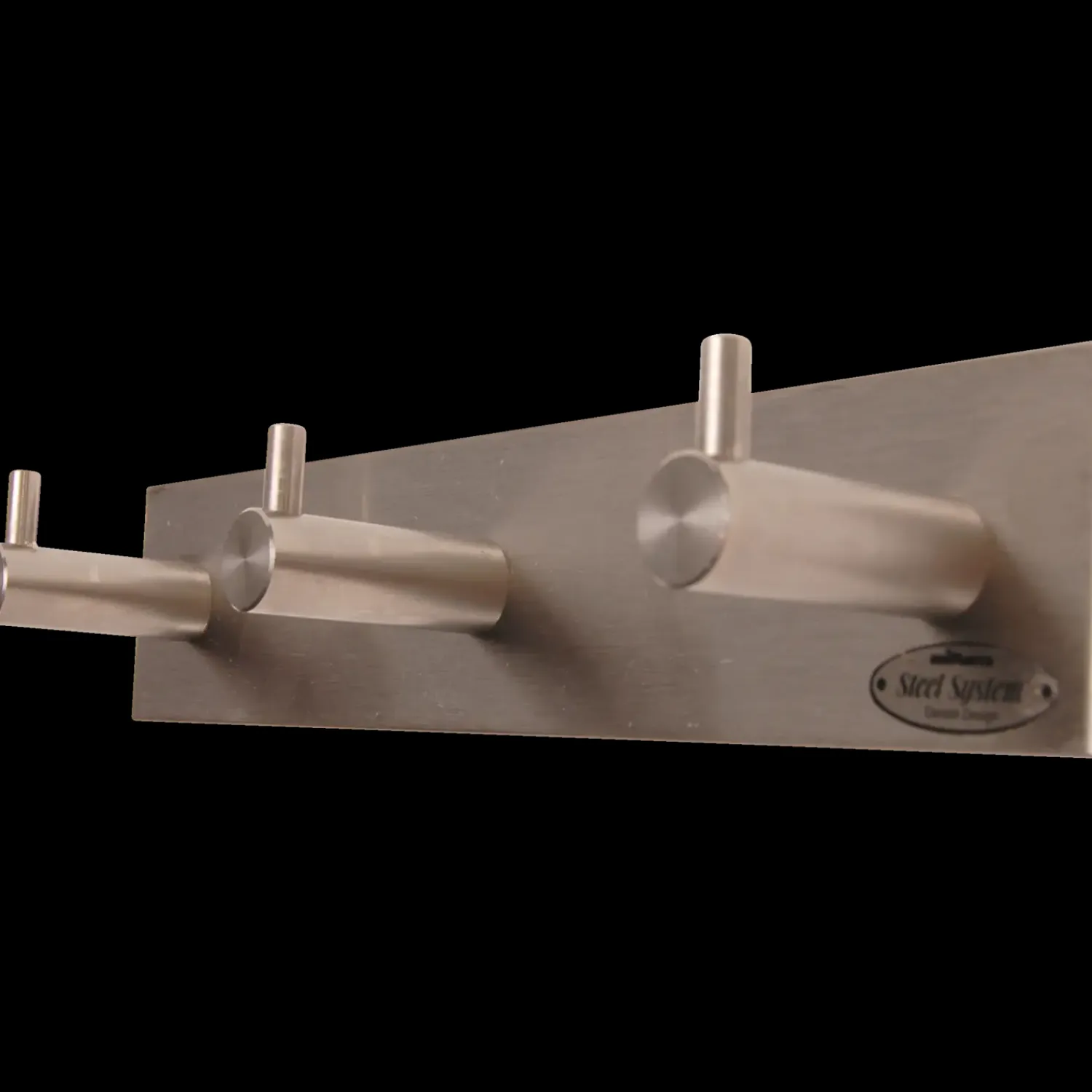 Home It® Special Beslag^Home>it knagerække m/3 knager 200x40 mm rustfrit stål