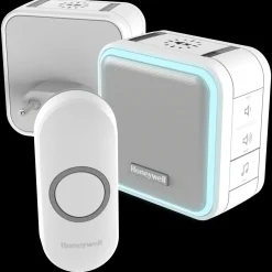 Discount Honeywell hjem og have 2 dørklokker hvid