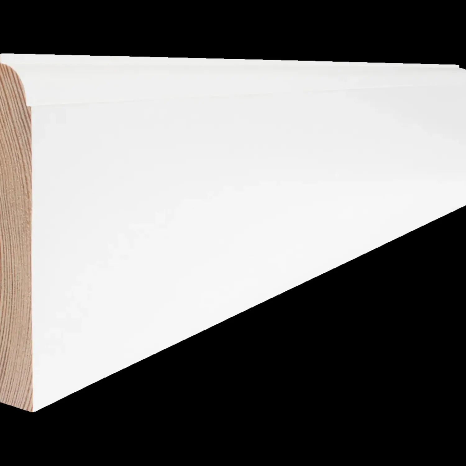 Hot Hornbæk Trævarefabrik HT 26 fyr almue fodliste 21x115x4450 mm hvid