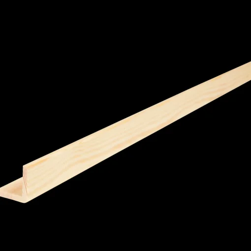 Best Hornbæk Trævarefabrik HT 128 fyr hjørneliste m/15 mm fals 20x20x4200 mm