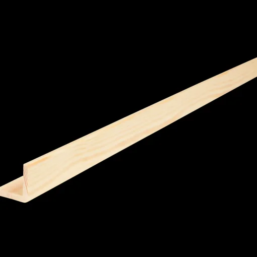 Best Hornbæk Trævarefabrik HT 128 fyr hjørneliste m/15 mm fals 20x20x4200 mm