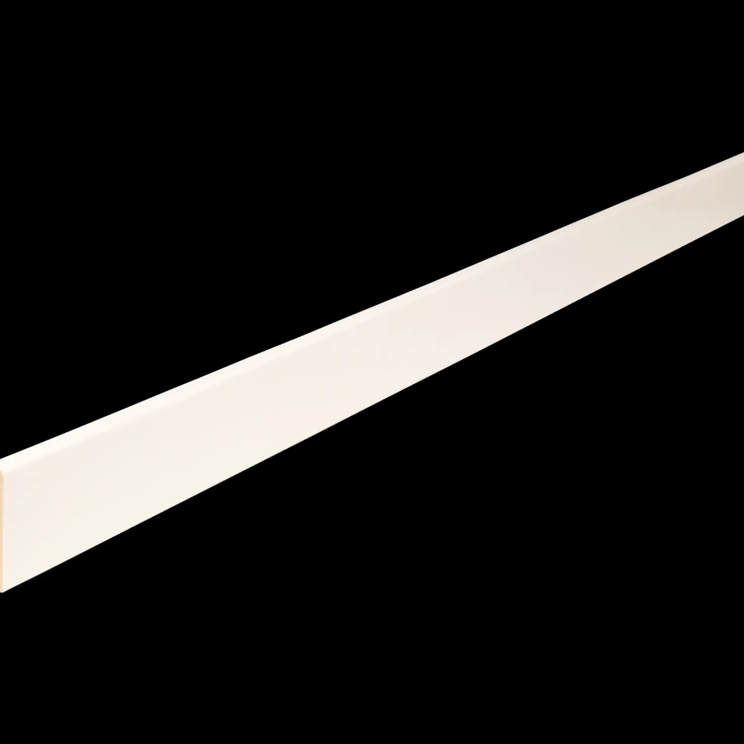 New Hornbæk Trævarefabrik Ht 33H Fyr Forkantliste M/1 Rund Kant - Hvid - 5X27X1200 Mm .