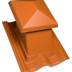 Clearance IBF Dobbelt-S Udluftningshætte, 420X332 Mm, Teglrød.
