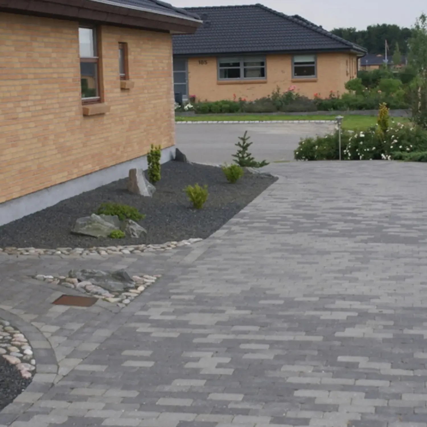 Betonfliser^IBF Holmegaardsten®, 14x21x5 cm, gråmix