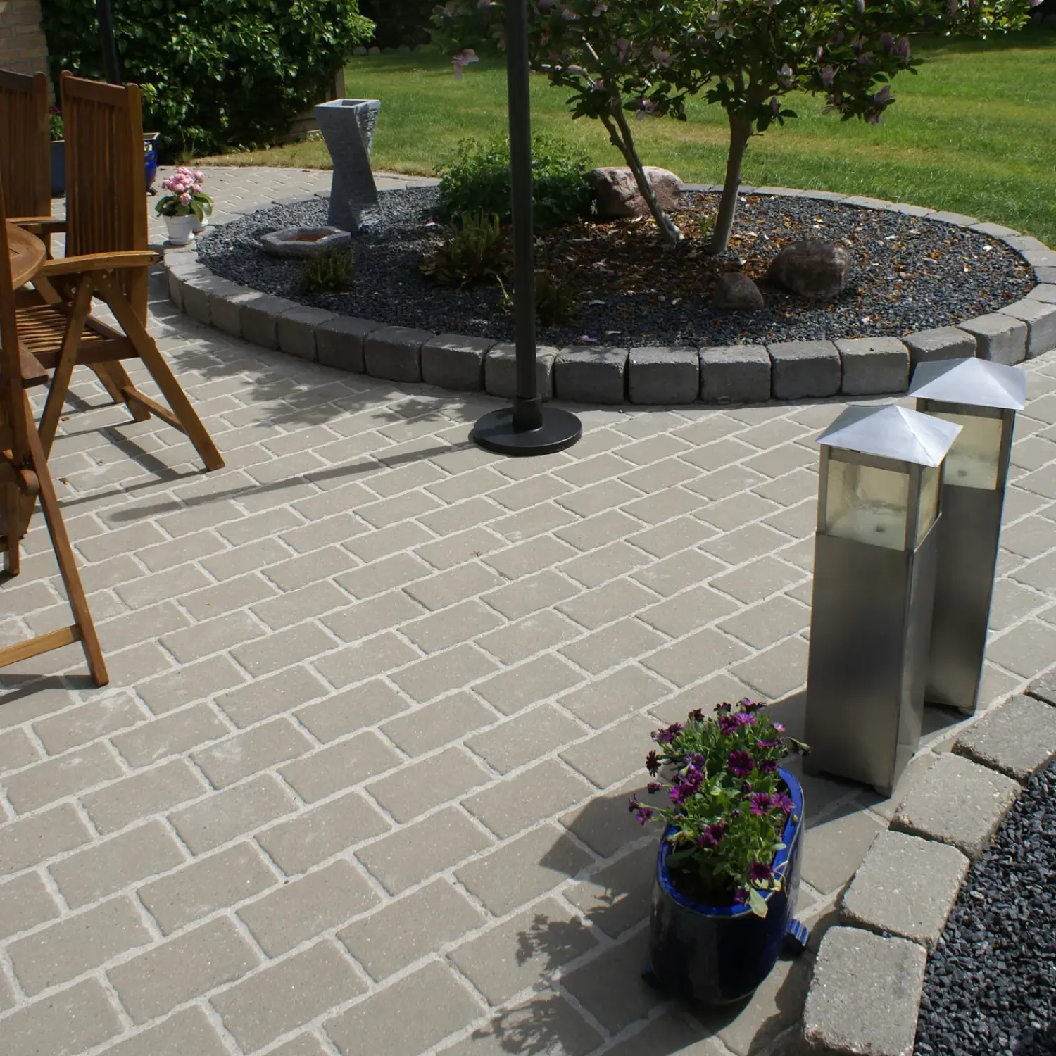 IBF Belægningssten^Nybrosten, Normalsten, 14,5X21,5X6 Cm, Grå .