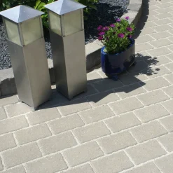 IBF Belægningssten^Nybrosten, Normalsten, 14,5X21,5X6 Cm, Grå .