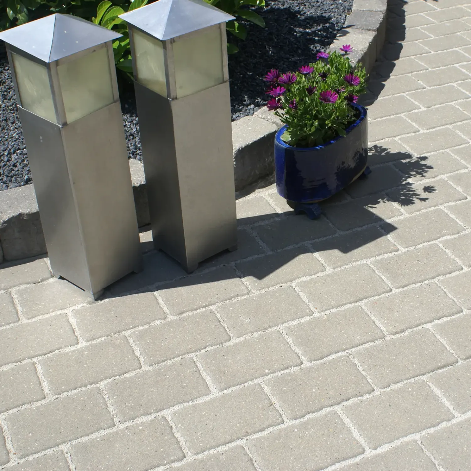 IBF Belægningssten^Nybrosten, Normalsten, 14,5X21,5X6 Cm, Grå .