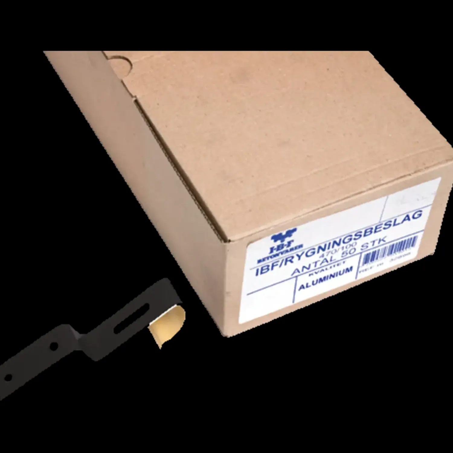 Hot IBF Rygningsbeslag, Sort .