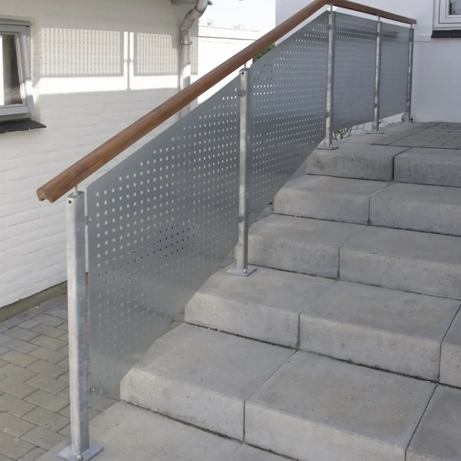 Clearance IBF trappetrin lige kant grå 15x50x40cm