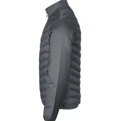 Outlet ID 0896 herre padded jakke stretch silver grey str. XL