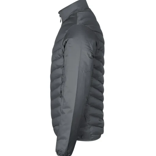 Outlet ID 0896 herre padded jakke stretch silver grey str. XL