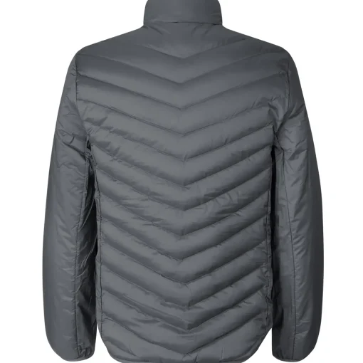 Outlet ID 0896 herre padded jakke stretch silver grey str. XL