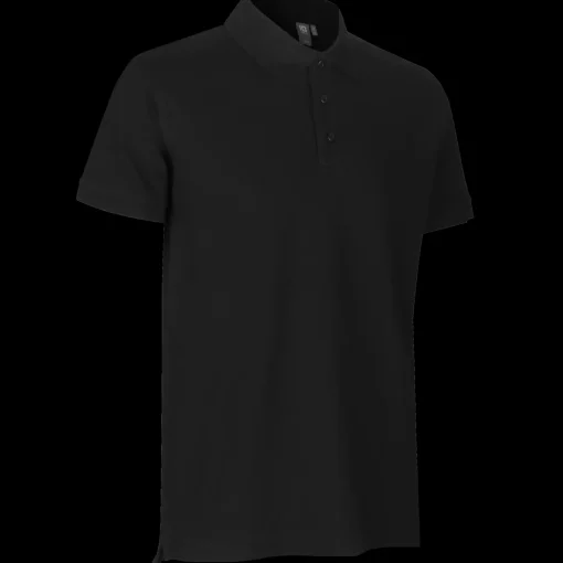 ID T-Shirts^0525 Stretch poloshirt sort str. 2XL