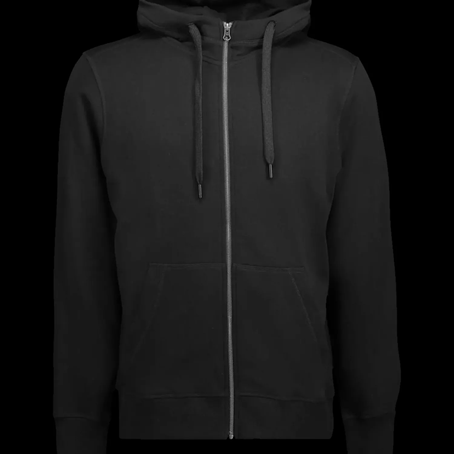 ID Trøjer Og Sweatshirts^Core herre hoodie med lynlås sort str. 2XL