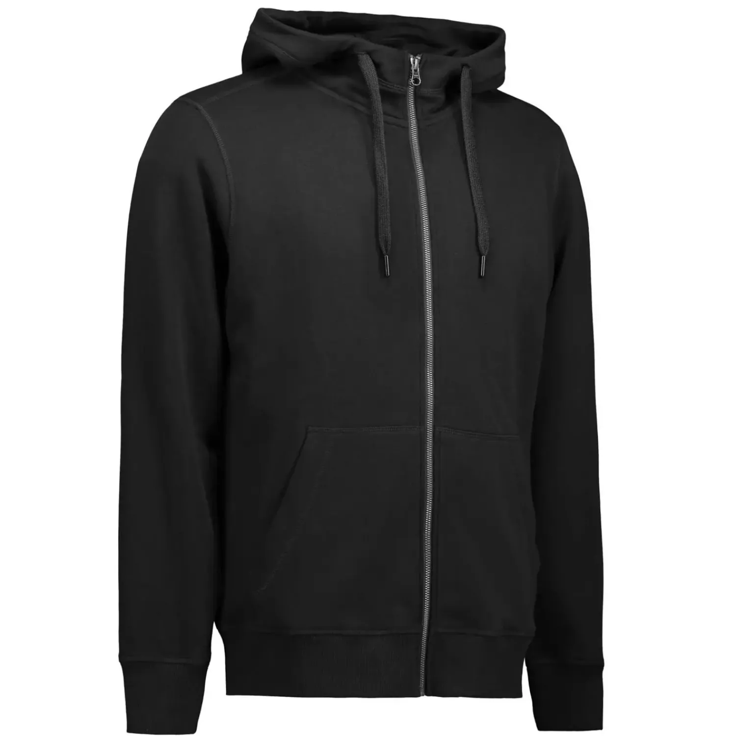 ID Trøjer Og Sweatshirts^Core herre hoodie med lynlås sort str. 2XL