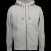 ID Trøjer Og Sweatshirts^Core herre hoodie med lynlås grå melange str. XL
