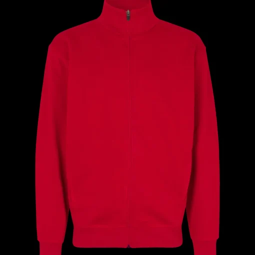 Trøjer Og Sweatshirts^ID herre sweat cardigan rød str. XL