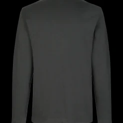 Outlet ID Interlock langærmet t-shirt koks grå str. S