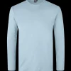 New ID Interlock langærmet t-shirt lysblå str. 2XL