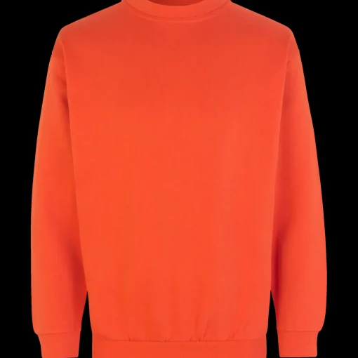 ID klassisk herre sweatshirt orange str. 2XL