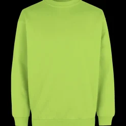 Sale ID klassisk herre sweatshirt lime str. S