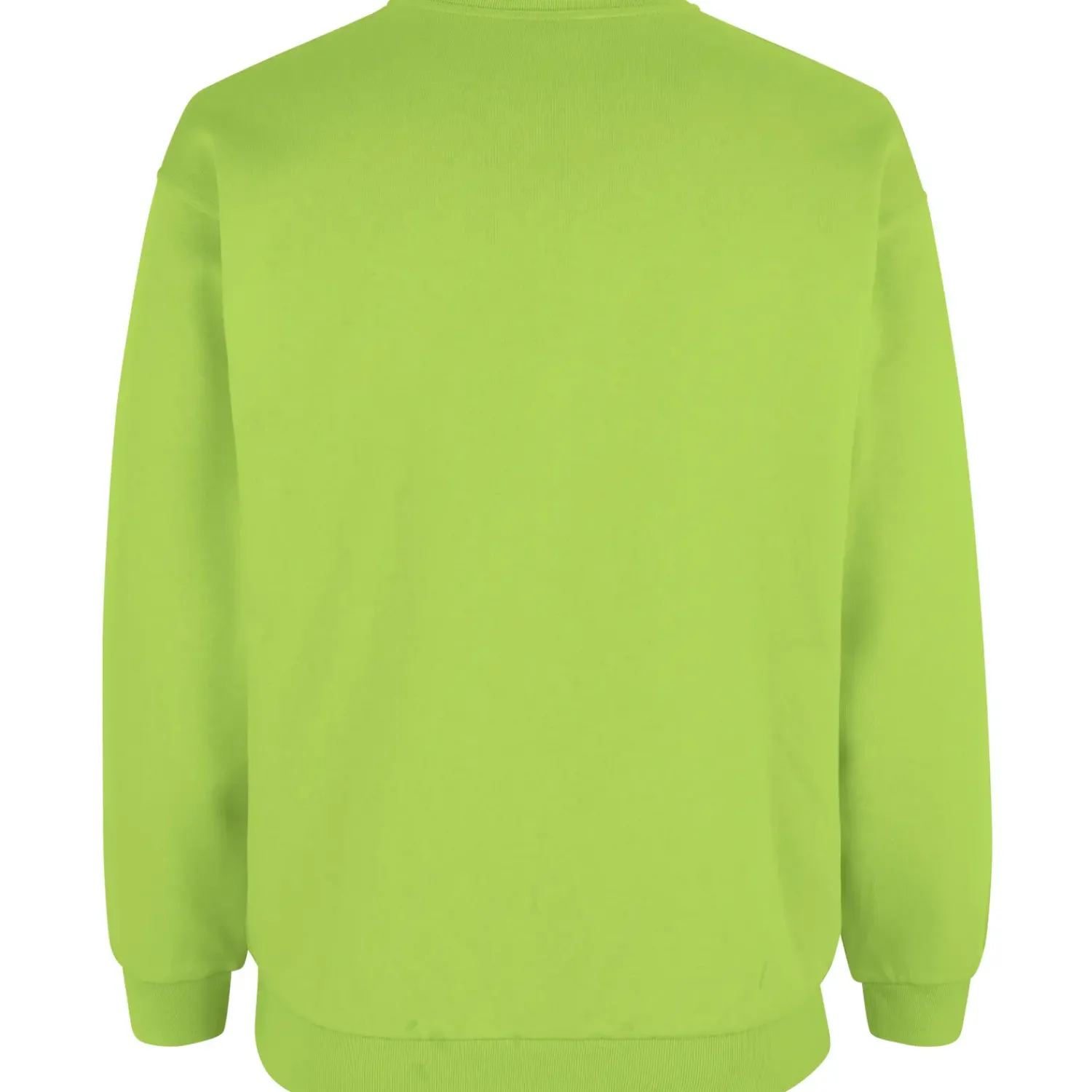 Sale ID klassisk herre sweatshirt lime str. S