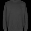 Hot ID klassisk herre sweatshirt grafit melange str. L