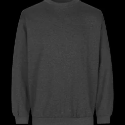 Hot ID klassisk herre sweatshirt grafit melange str. L