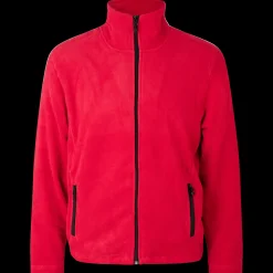 ID Trøjer Og Sweatshirts^mikrofleece cardigan rød str. XL