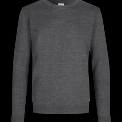 ID Trøjer Og Sweatshirts^S650 Pullover herre mørk grå melange str. L