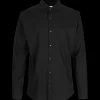 Online ID Seven Seas Fine Twill modern fit skjorte herre sort str. L