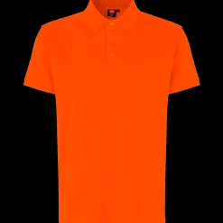 ID T-Shirts^stretch herre poloshirt orange str. XL