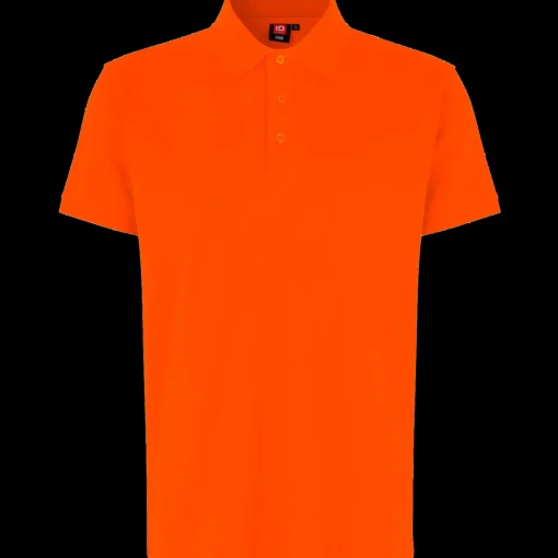 ID T-Shirts^stretch herre poloshirt orange str. XL