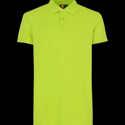 ID stretch herre poloshirt lime str. 2XL