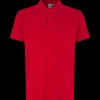 New ID Stretch herre poloshirt rød str. L