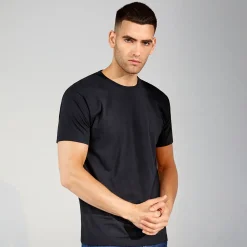 ID T-Time t-shirt kortærmet sort str. XL