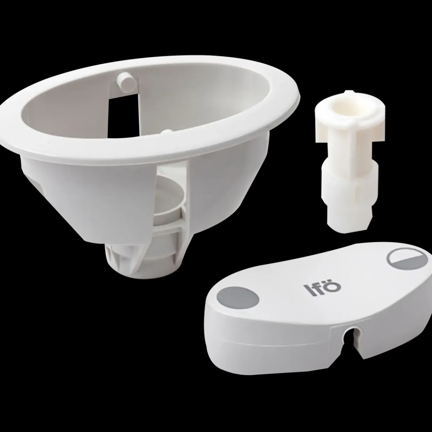 Best Ifö Cera trykknap komplet 3/6 L hvid